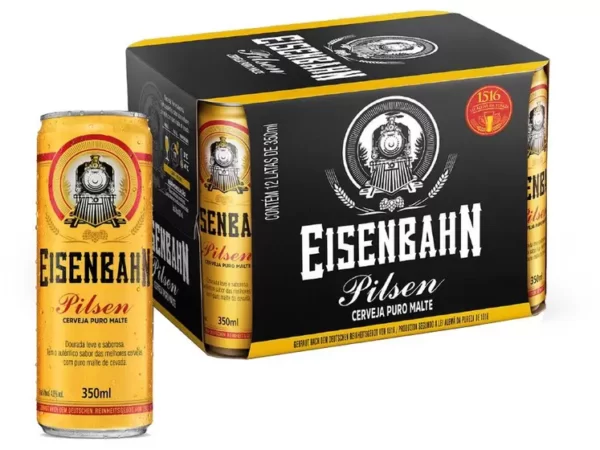 Eisenbahn Pilsen Lata 350ml- Caixa c/12 Unidades