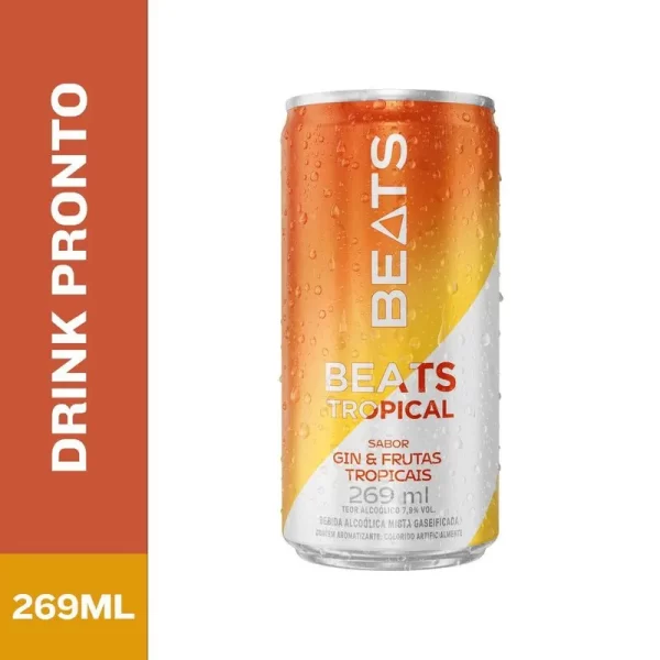 Skol Beats Tropical Lata 269ml- Caixa c/15 Unidades